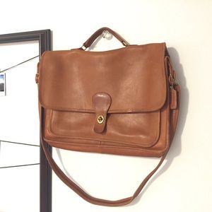 Coach Vintage Briefcase Attache 5180 Brown Gold